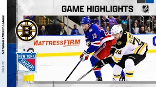 Bruins @ Rangers 2/15 l NHL Highlights 2022