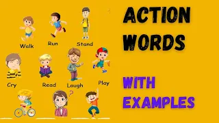 Action words| Examples of Actions| Vocabulary|Pictures of different Actions