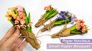 DIY Mini Paper Flowers Bouquet, Narcissus Paper Flower