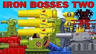 ALL SERIES : IRON BOSSES  PART 2 - TOP TANK BATTLES  - Cartoons about tank/Nina tank cartoon