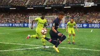 PES 2019 | PSG vs FC BARCELONA | Full Match & Amazing Goals | Neymar Jr vs Messi | Gameplay PC