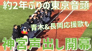 【ひと足先に神宮で声出し応援開幕！】東京ヤクルトスワローズ声出し解禁試合（明治神宮野球場）