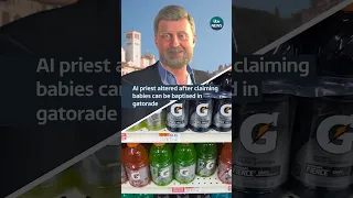 AI priest altered after claiming babies can be baptised in gatorade #itvnews
