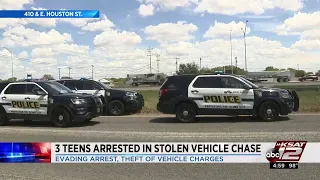 3 teens arrested after chase involving stolen vehicle