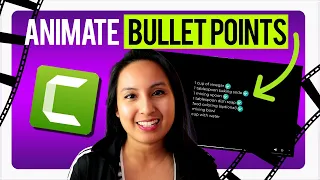 Camtasia 2021 How to make a cool bullet point listing animation | Enhance Your Videos!
