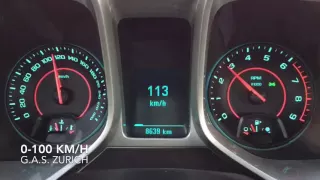 Chevrolet Camaro 6.2 432 PS 0-100 km/h acceleration