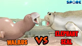 Walrus vs Elephant Seal | Beast Arena [S3E10] | SPORE