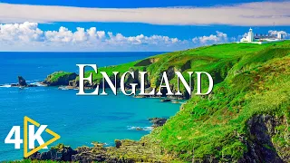FLYING OVER ENGLAND (4K UHD) - Calming Music Along With Beautiful Nature Videos - 4K Video Ultra HD
