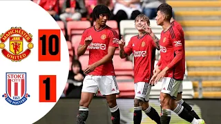 Manchester United 10 - 1 Stoke City | Premier League 2 Highlights  | 26/08/23