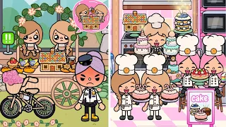 Poor Twins Got Adopted And Became Bakers With Adoptive Sisters! | Toca Life Story | Toca Boca