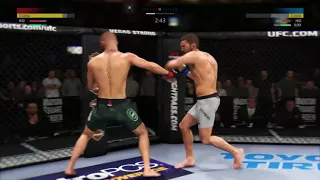 EA UFC 3 Online Match- Conor Mcgregor UPPERCUT CITY vs  Jeremy Stephens HD