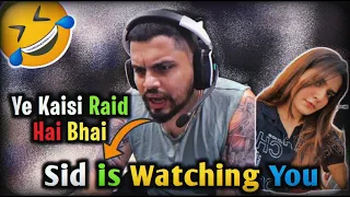 Sid Funny Raid on Girl Streamer !! 😂🤣 | -Savage Sid XD