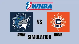 WNBA 2k 23 Full Match - Minnesota Lynx vs Connecticut Sun - Simulation