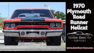 HellRunner Hellcat powered Pro Touring Restomod 1970 Plymouth Road Runner for sale Survivor Classic