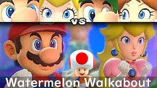 Super Mario Party Mario and Peach vs Luigi and Daisy #157 Watermelon Walkabout