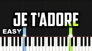 Jonathan C. Gambela - Je t'adore | EASY PIANO TUTORIAL BY Extreme Midi