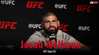 Jacob Malkoun UFC Vegas 62 full post-fight interview