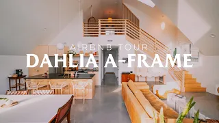 Urban 1100sqft Beautifully Designed A-frame! // Dahlia House Airbnb Tour!
