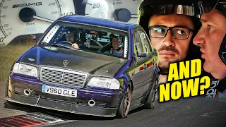 SENT IT TOO HARD! Unusual C55 AMG Track Car! // Nürburgring