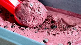 Blueberry Ice Cream Recipe | No Machine | No Condensed Milk