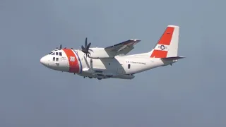 Coast Guard HC-27J Spartan. SF Fleet Week. 2022. 4K 60fps.