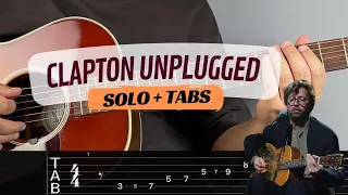 Eric Clapton - Nobody Knows You When You're Down and Out solo | Guitar Lesson with Tabs