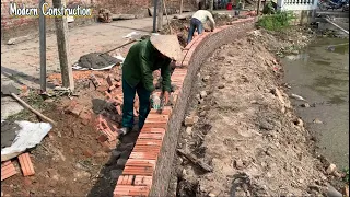 Techniques For Building Pond Embankments With Sturdy Bricks And Concrete