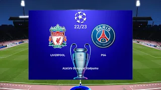 2022 - Liverpool vs PSG - UEFA Champions League 2022/2023 - Salah vs Messi - PES