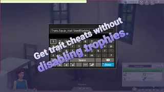 Sims 4 PS4 - Trait cheats DON'T disable trophies (Easier Guide)