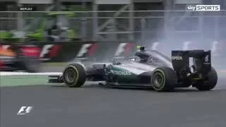 Nico Rosberg Overtakes Max Verstappen But Last-Lap Spin