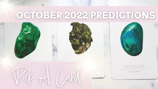 October 2022 Predictions 💜 What is Happening For You? (PICK A CARD)
