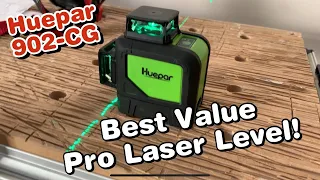 Huepar 902CG laser level unboxing