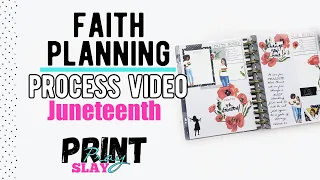 PWM Juneteenth Faith Happy Planner