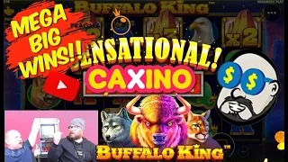 Two Super Nice Bonuses!! Mega Big Wins From Buffalo King!!