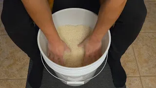 10 Minute Rice Bucket Forearm Workout - Follow Along