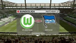 FIFA 20 | VFL Wolfsburg vs Hertha BSC - Bundesliga | 25/01/2020 | 1080p 60FPS