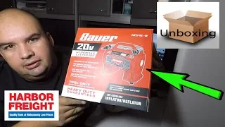 Bauer 20V Lithium Inflator/Deflator (Unboxing) ||Harbor Freight