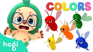 Itchy Itchy! Go Away, Mosquitoes!  🦟｜Learn Colors with Mosquitoes | Colors for Kids｜Hogi Colors