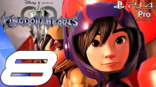 Kingdom Hearts 3 - Gameplay Walkthrough Part 8 - Big Hero 6 World & Aqua Boss (Full Game) PS4 PRO