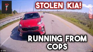 4 Teenagers In A Stolen Kia Chased By Police | Hit and Run | Bad Drivers, Brake check | Dashcam 571