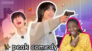 reacting to How to be funny feat. TXT [most iconic moments of TCC:FOE era] @whalienpippa