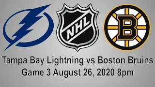 Tampa Bay Lightning vs Boston Bruins Game 3 Live NHL Play by Play Reaction + Chat