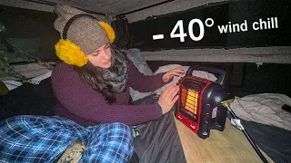 My Coldest Night Truck Camping Ever - Sub Zero (-40)