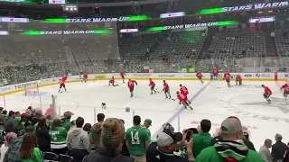 Dallas Stars Vs Arizona Coyotes  3/1/23  Warmups - Mexican Heritage Night