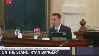 Paxton impeachment trial: Former Deputy First Assistant AG of Texas Ryan Bangert takes the stand
