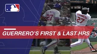 A look at Vlad Guerrero's first and last home runs