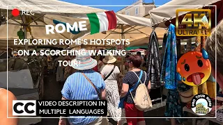 Italy, Rome:Watch this video to discover the real Rome!🚶‍♀️Walking Tour!4K , ADS-free experience.