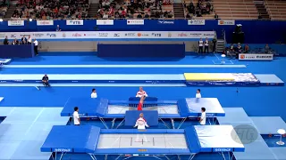 MELNIK Mikhail (RUS) M - 2019 Trampoline Worlds, Tokyo (JPN) - Qualification Trampoline R2