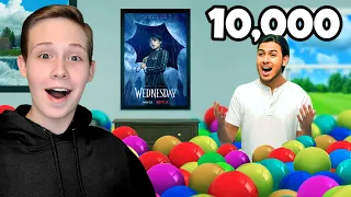 I Filled My House With 10,000 Balloons!