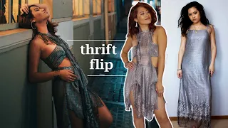 THRIFT FLIP- TRANSFORMED A MAXI DRESS INTO A NEW FESTIVAL DRESS